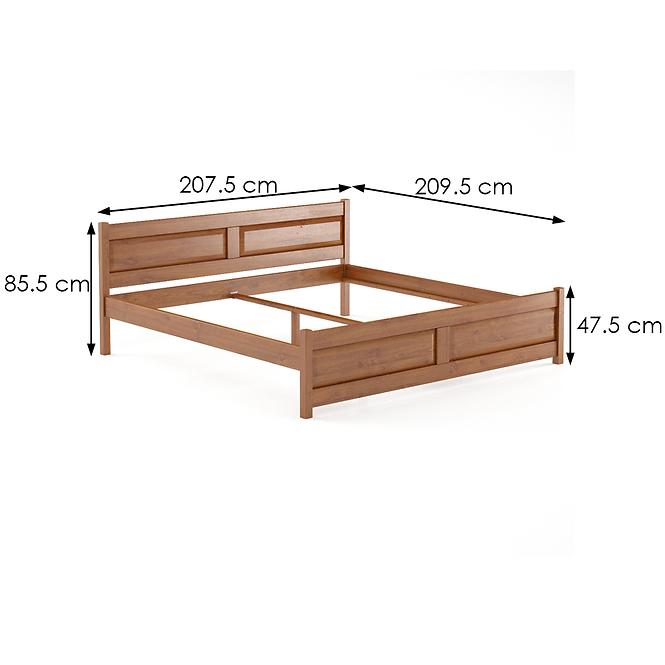 Posteľ buková LK109–200x200 cherry