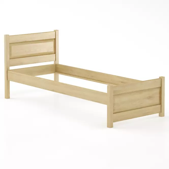 Posteľ buková LK120–80x200 prírodné,2