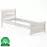 Posteľ buková LK120–80x200 bielený