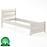 Posteľ buková LK120–80x200 bielený