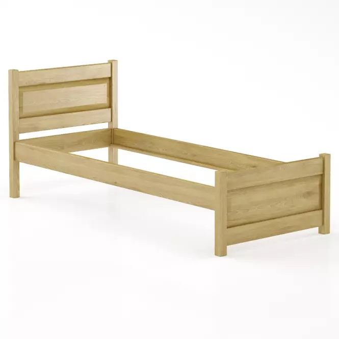 Posteľ buková LK120–80x200 rustikal,2