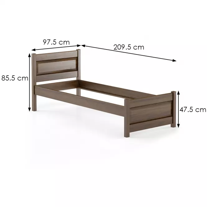 Posteľ buková LK120–90x200 lausanne,3