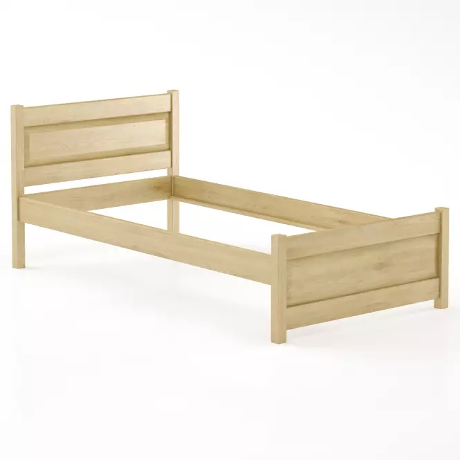 Posteľ buková LK120–100x200 prírodné,2