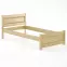 Posteľ buková LK120–100x200 prírodné,2