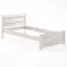 Posteľ buková LK120–100x200 bielený,2