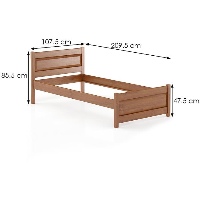 Posteľ buková LK120–100x200 cherry