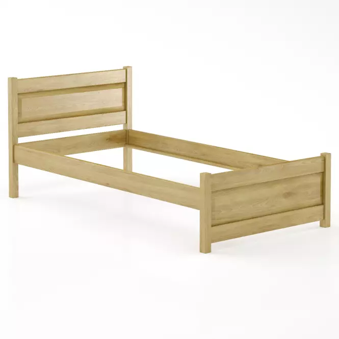 Posteľ buková LK120–100x200 rustikal,2