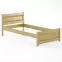 Posteľ buková LK120–100x200 rustikal,2