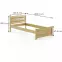 Posteľ buková LK120–100x200 rustikal,3