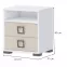 Nočný stolík Kiki NS2-BE/KI-01 white/sand,2