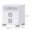 Nočný stolík Kiki NS2-BE/KI-15 white/white,2