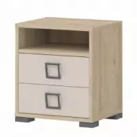 Nočný stolík Kiki NS2-BK/KI-01 beech/sand
