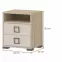Nočný stolík Kiki NS2-BK/KI-01 beech/sand,2