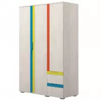 Skriňa JOY-G32 polar pine/mango/lime/torquise