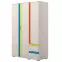 Skriňa JOY-G32 polar pine/mango/lime/torquise
