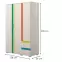 Skriňa JOY-G32 polar pine/mango/lime/torquise,2