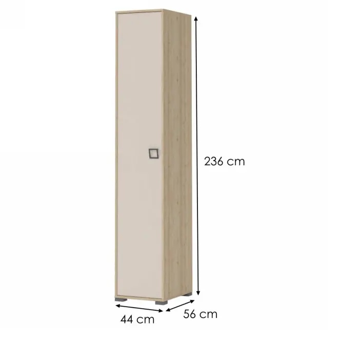 Skriňa 1D Kiki P1-BK/KI-01 beech/sand,2
