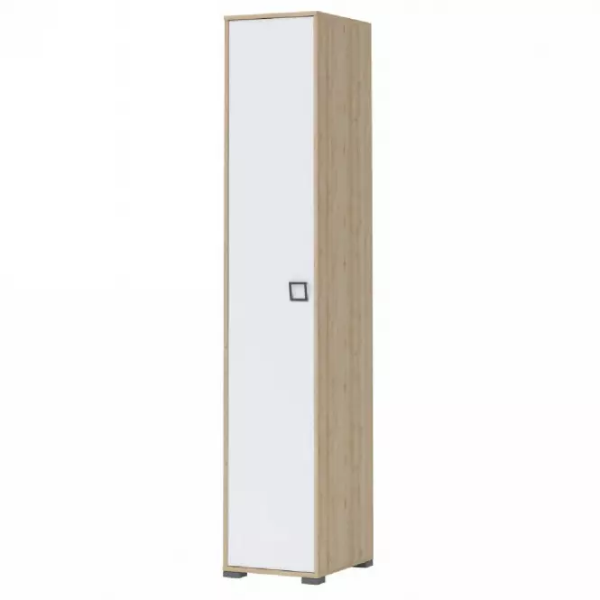Skriňa 1D Kiki P1-BK/KI-15 beech/white