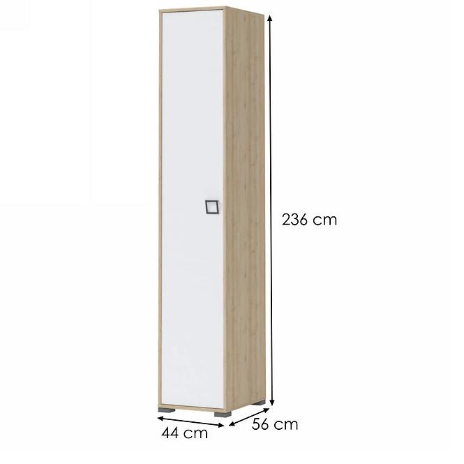 Skriňa 1D Kiki P1-BK/KI-15 beech/white,2
