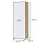 Skriňa 2D Kiki G2P-BK/KI-15 beech/white,2