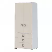 Skriňa 2D3S Kiki G23-BE/KI-01 white/sand