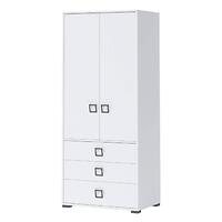 Skriňa 2D3S Kiki G23-BE/KI-15 white/white