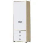 Skriňa 2D3S Kiki P23-BK/KI-15 beech/white
