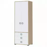 Skriňa 2D3S Kiki P23-BK/KI-15 beech/white
