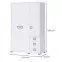 Skriňa 3D3S Kiki G33-BE/KI-15 white/white,2