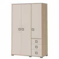 Skriňa 3D3S Kiki G33-BK/KI-01 beech/sand