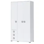Skriňa 3D3S Kiki P33-BE/KI-15 white/white