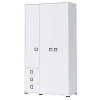 Skriňa 3D3S Kiki P33-BE/KI-15 white/white