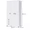 Skriňa 3D3S Kiki P33-BE/KI-15 white/white,2