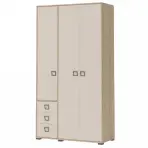 Skriňa 3D3S Kiki P33-BK/KI-01 beech/sand
