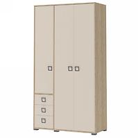 Skriňa 3D3S Kiki P33-BK/KI-01 beech/sand