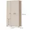Skriňa 3D3S Kiki P33-BK/KI-01 beech/sand,2