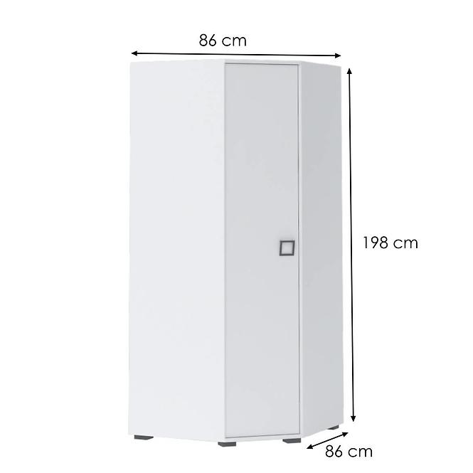 Skriňa 3D3S Kiki GUG-BE/KI-15 white/white