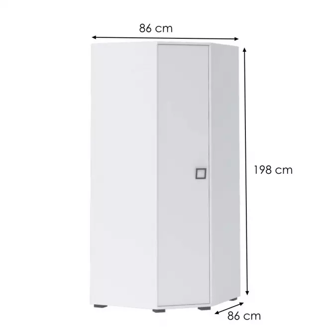 Skriňa 3D3S Kiki GUG-BE/KI-15 white/white,2