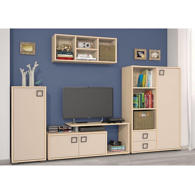 Skriňa 3D3S Kiki GUG-BK/KI-01 beech/sand
