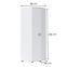 Skriňa 3D3S Kiki PUG-BE/KI-15 white/white,2