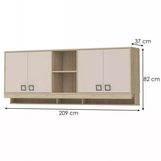 Závesná skrinka Kiki MKR-BK/KI-01 beech/sand