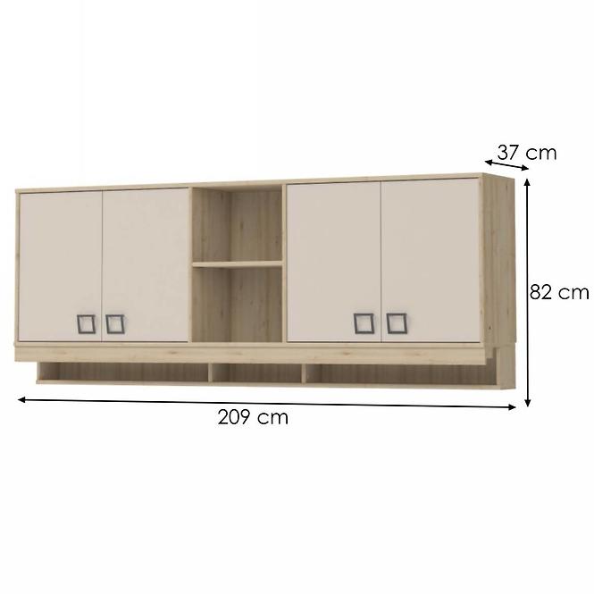 Závesná skrinka Kiki MKR-BK/KI-01 beech/sand