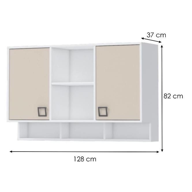 Závesná skrinka Kiki MRS-BE/KI-01 white/sand,2