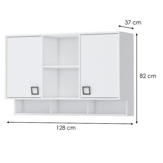 Závesná skrinka Kiki MRS-BE/KI-15 white/white