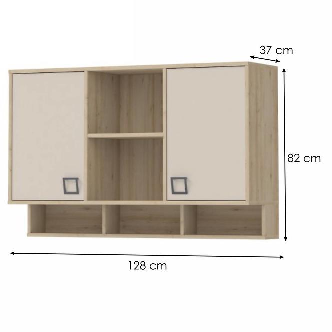 Závesná skrinka Kiki MRS-BK/KI-01 beech/sand