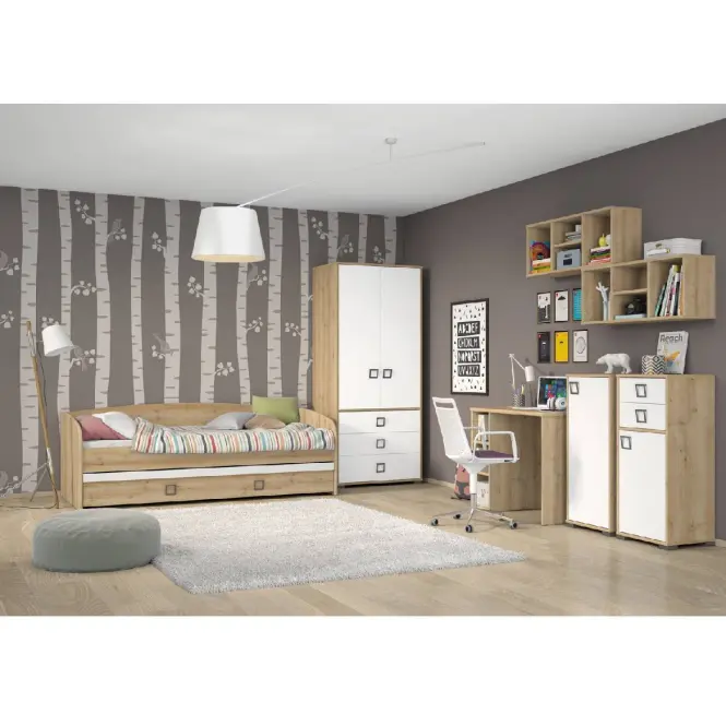 Závesná skrinka Kiki MRS-BK/KI-15 beech/white,5