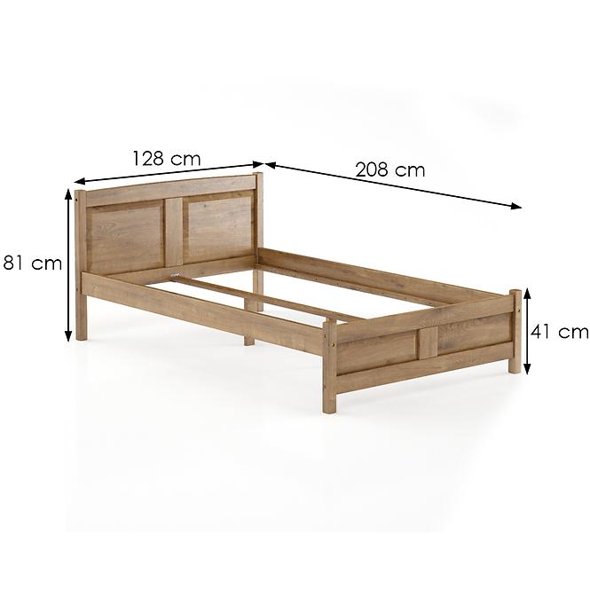 Posteľ borovica LK104–120x200 dub