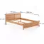 Posteľ borovica LK104–140x200 jelša,3