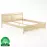 Posteľ borovica LK104–160x200 surová