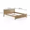 Posteľ borovica LK104–160x200 dub,3